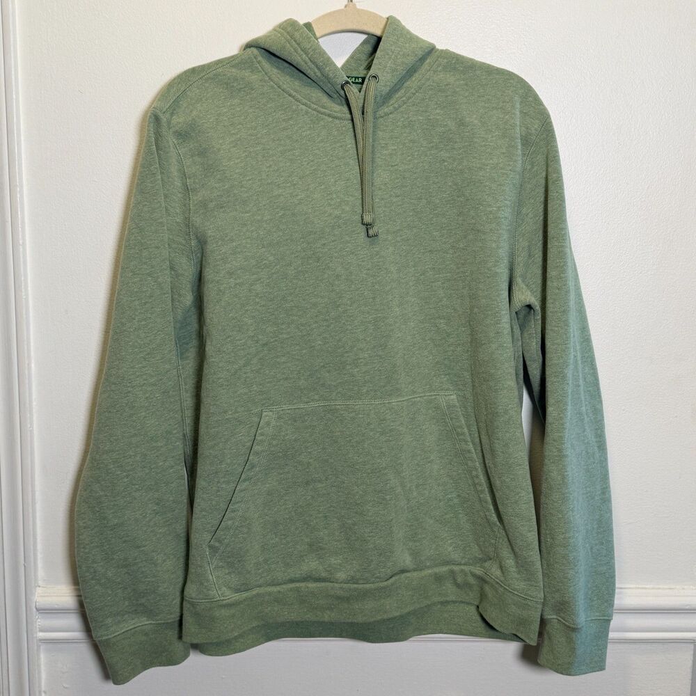 Tek Gear Ultrasoft Fleece Hoodie Mens Large Green Pullover Sweatshirt Cotton